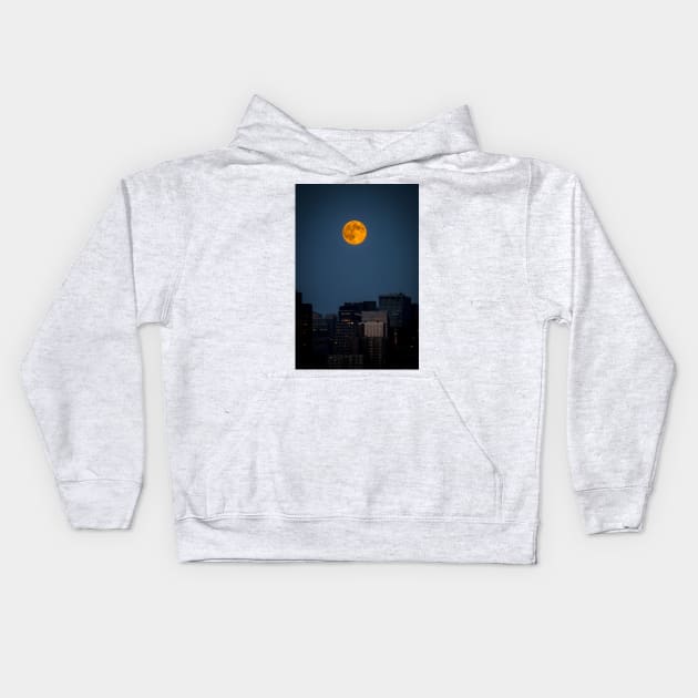 Super Moon Kids Hoodie by andykazie